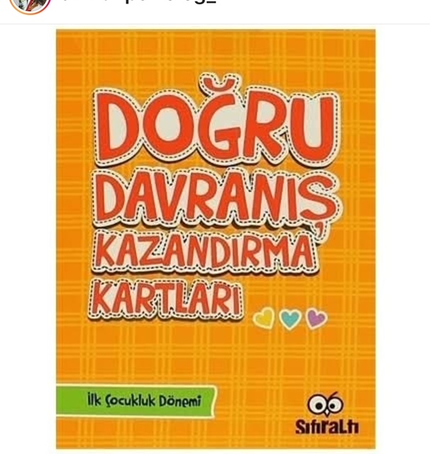 Doğru Davranış Kazandırma Kartları - İlk Çocukluk Dönemi