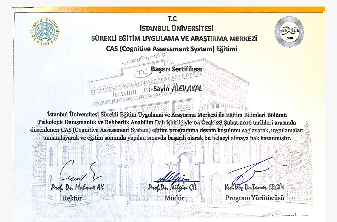 Sertifika 3